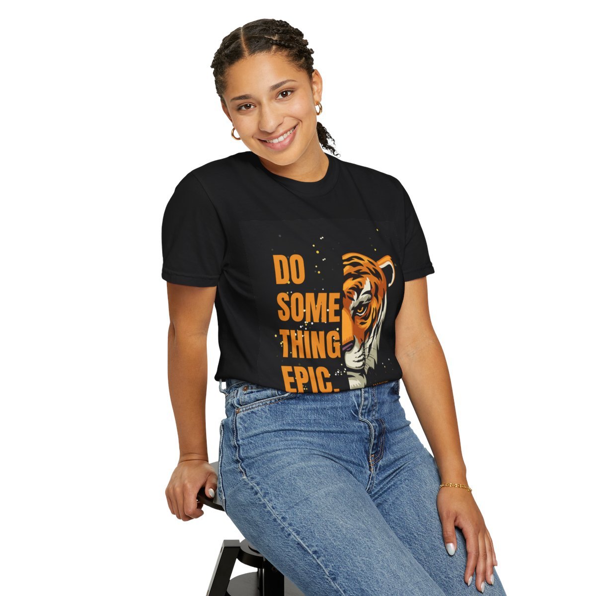 Home unisex garment dyed t shirt (1)